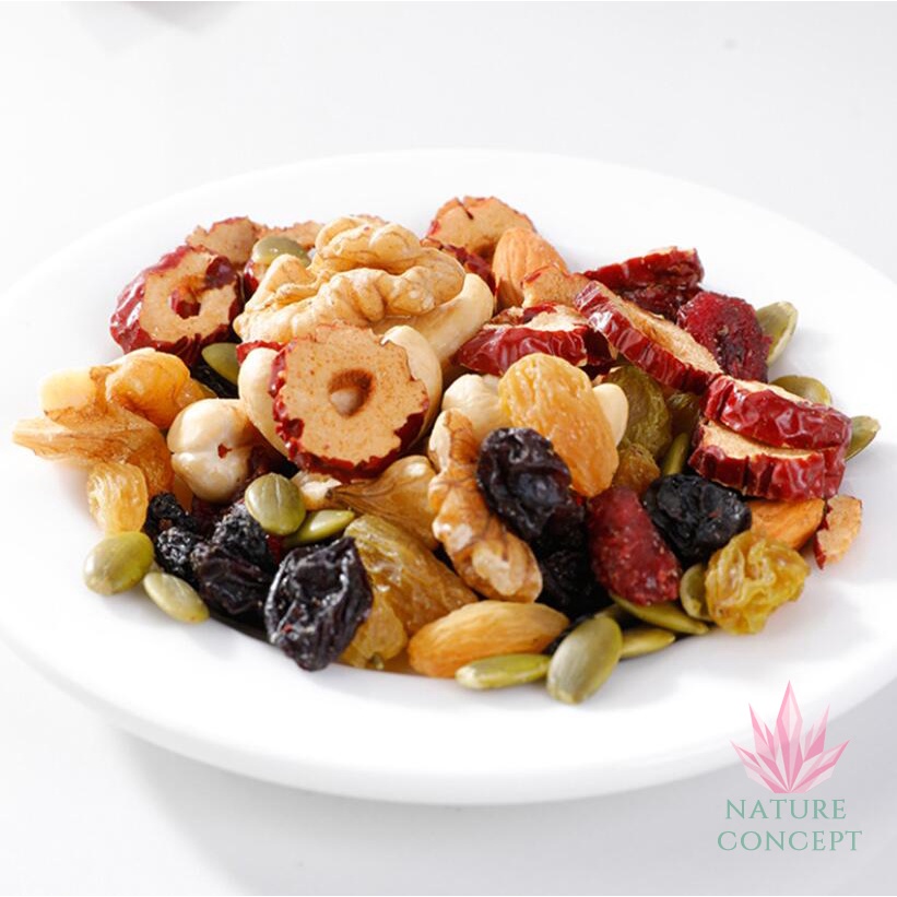 Camilan Sehat Mixed Nuts Snack Diet Enak Kacang Almond Kuaci Kismis