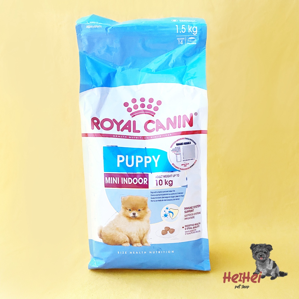 Royal Canin Puppy Mini Indoor Dryfood 1,5 kg - Makanan Anak Anjing Small Breed Dryfood Dogfood