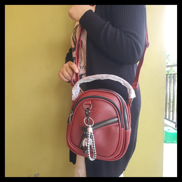 Tas 3 in 1 Wanita Murah Fosil Mini/Tas Ransel/Tas Salempang/Tenteng - Salam