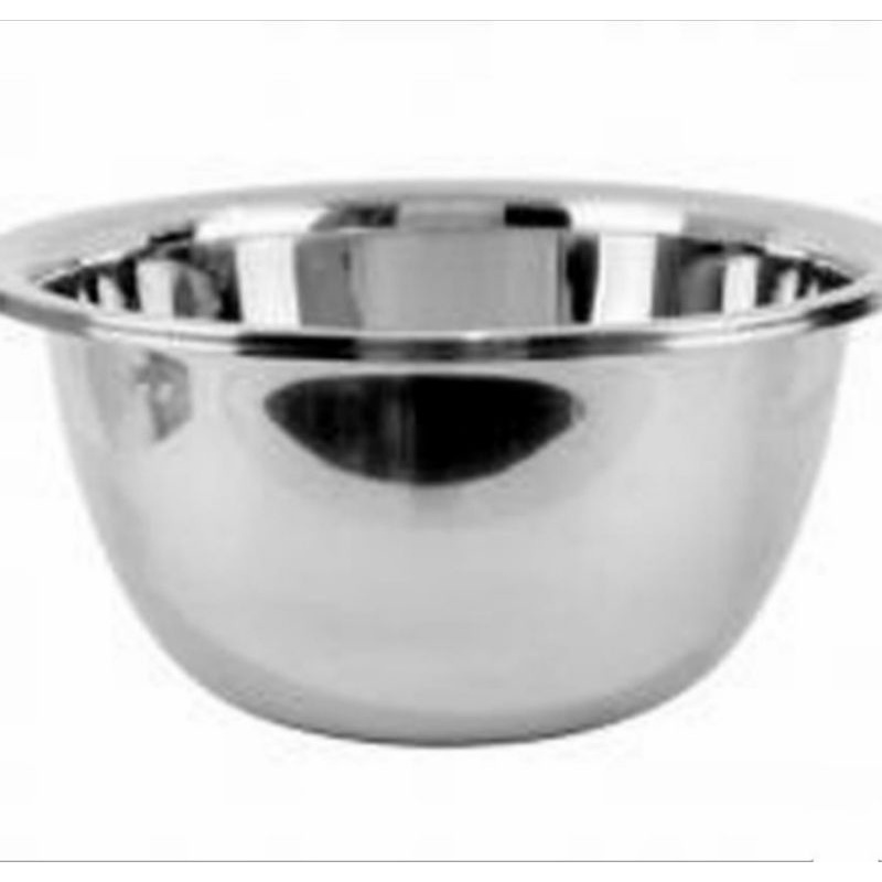 baskom stainless genom tebal cekung baskom korea Baskom Adonan KueMixing bowl  MANGKOK ADONAN KUE ROTI / WADAH TEMPAT ADONAN