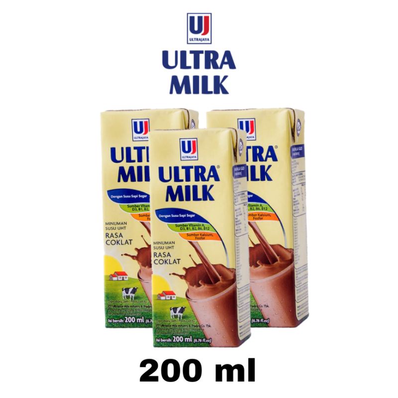 

Ultra Susu Uht Coklat 200 ml