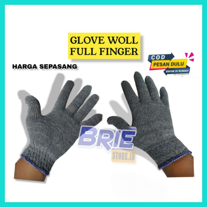 SARUNG TANGAN ALS WOLL FULL JARI GLOVE SEPEDA MOTOR BERKENDARA PRIA WANITA MURAH