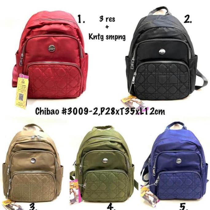 TAS RANSEL WANITA IMPORT CHIBAO 6 RUANG - BACKPACK - TAS PUNGGUNG