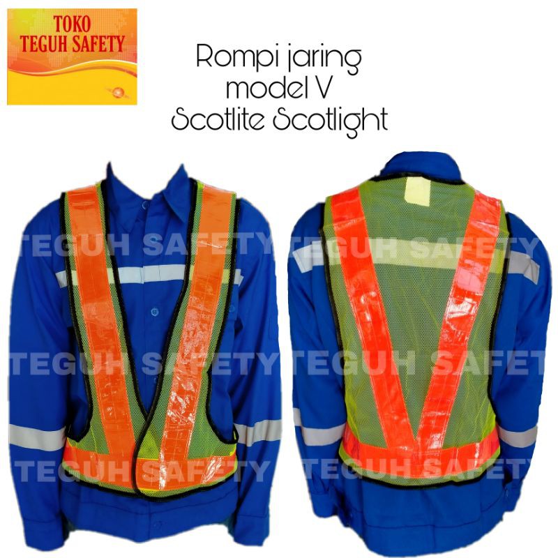 Rompi V safety / Rompi safety / Rompi safety proyek / rompi kerja proyek / rompi safety jaring