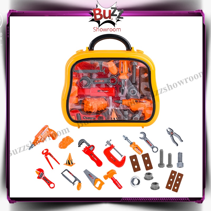 Tool Box Anak Mainan Tools set alat perkakas obeng Engineering ToolBox