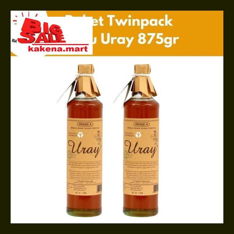 

Mmvitxd Paket Twinpack - Madu Uray 875Gr (640 Ml) - Madu Murni - Madu Hutan - S50Drikm