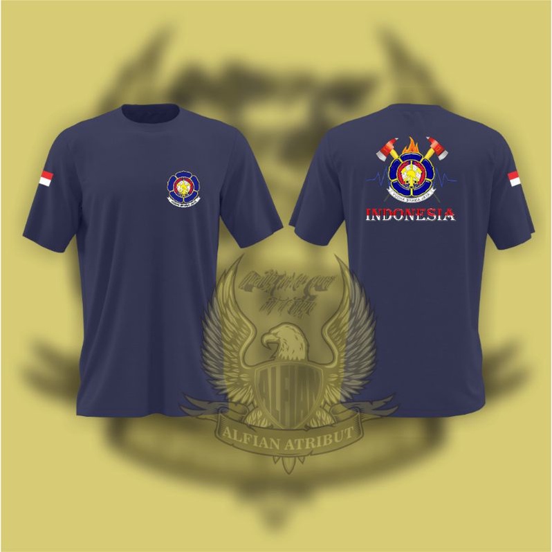 kaos damkar kaos pemadam kebakaran lengan pendek