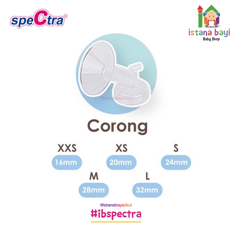 Spectra Breast shield S 25 mm - M 28 mm/Corong Set Pompa ASI Spectra