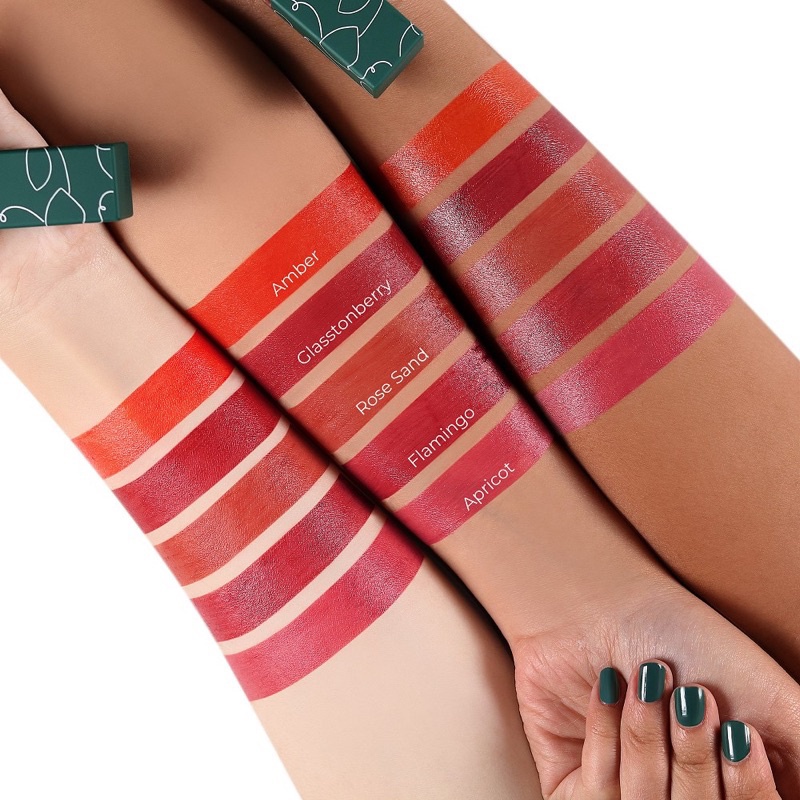 LUXCRIME - Ultra Light Lip Stain BPOM (Glasstonberry | Flamingo | Rose Sand | Apricot | Amber)