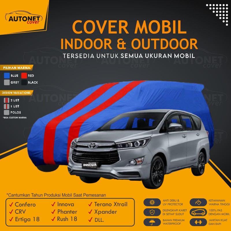 Cover Outdoor Toyota Innova 2016 Autonet Cover Sarung Custom Warna Anti Air Cortez Fortuner Pajero