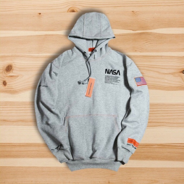 Hoodie Nasa Heron Preston Gray