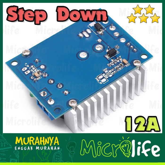 Step Down 12A 4.5-30V to 1.25-30V Bisa Diatur