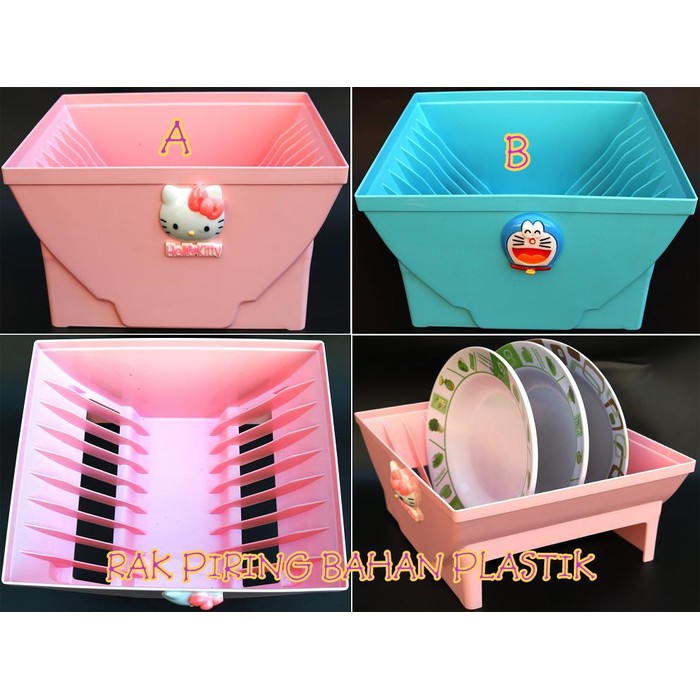 Rak Piring Hello Kitty sekat doraemon /rak piring sekat doraemon /rak piring sekat unik /rak piring