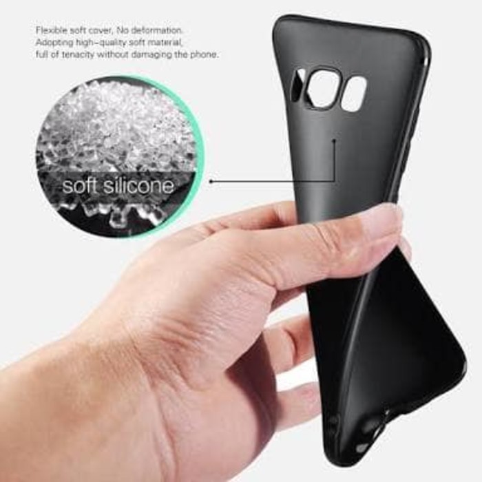 Case Oppo A71 - Softcase SILICON THIN Doff BLACK MATTE Oppo A71