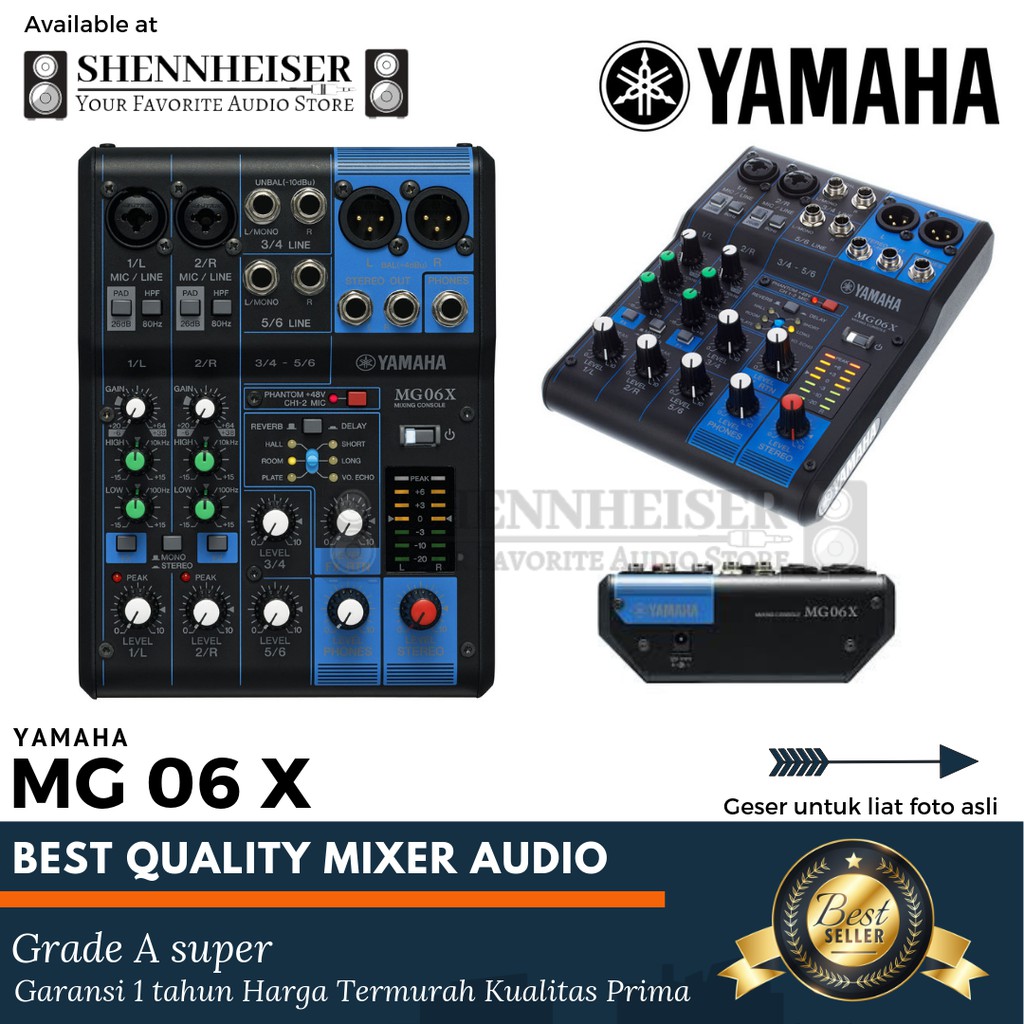 Promo Mixer Yamaha Mg 06x Atau Mg 06 X Bergaransi Shopee Indonesia