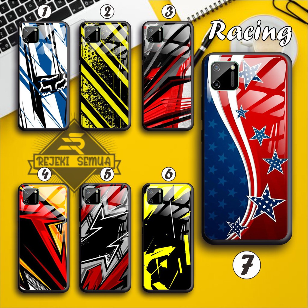 back case glass RACING Vivo Y91 Y17 Y12 Y15 Y93 Y95 Y81 Y83 Y71 Y53 y20 Y30 Y50 V17 Y11 [RS]1117