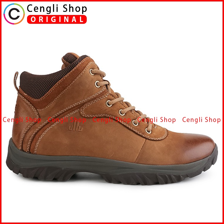 SEPATU BOOT CASUAL JIM JOKER PRIA ORIGINAL KULIT ASLI COKLAT JJ29