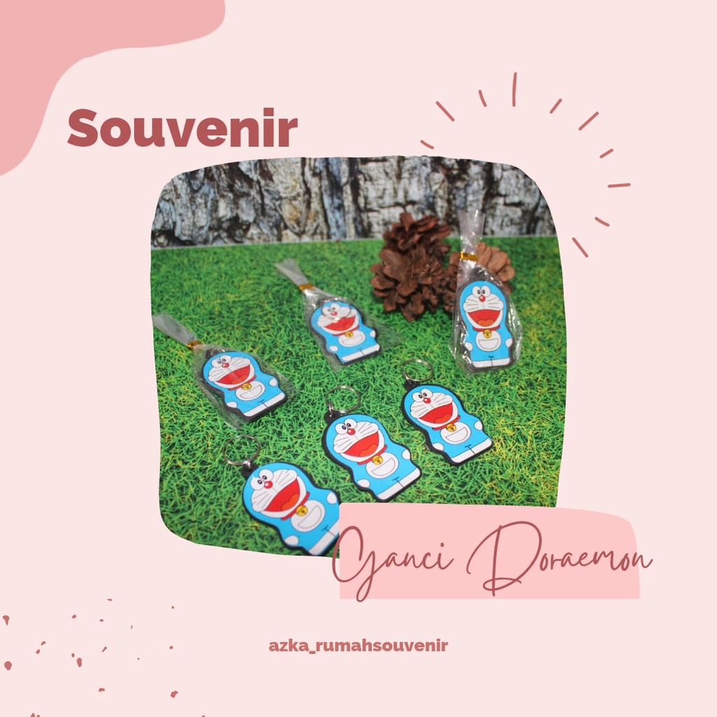 SOUVENIR GANCI DORAEMON/SOUVENIR PERNIKAHAN/SOUVENIR PERNIKAHAN UNIK/SOUVENIR ISI 50 PCS