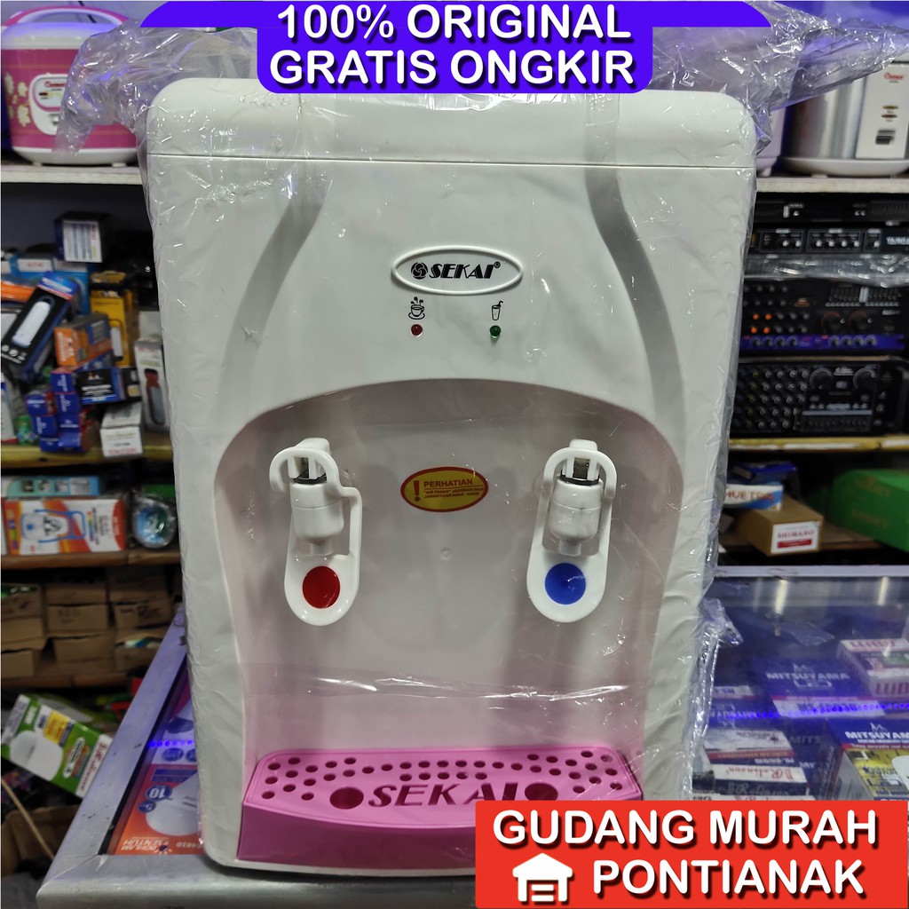 dispenser Sekai WD 322 Panas dan normal ukuran tangki besar untuk galon segar