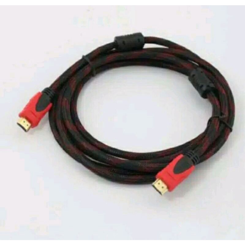 Kabel HDMI 1.5M Serat Jaring, 3M Serat Jaring