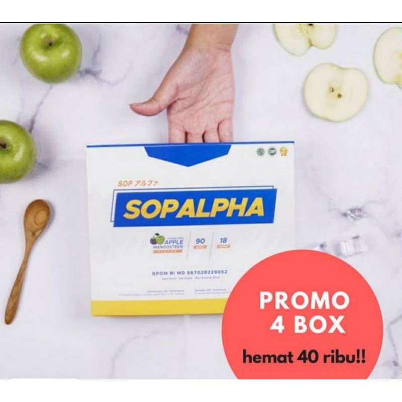 

SOPALPHA BIOBOOST SOP ALPHA 4 BOX ORIGINAL MINUMAN KESEHATAN