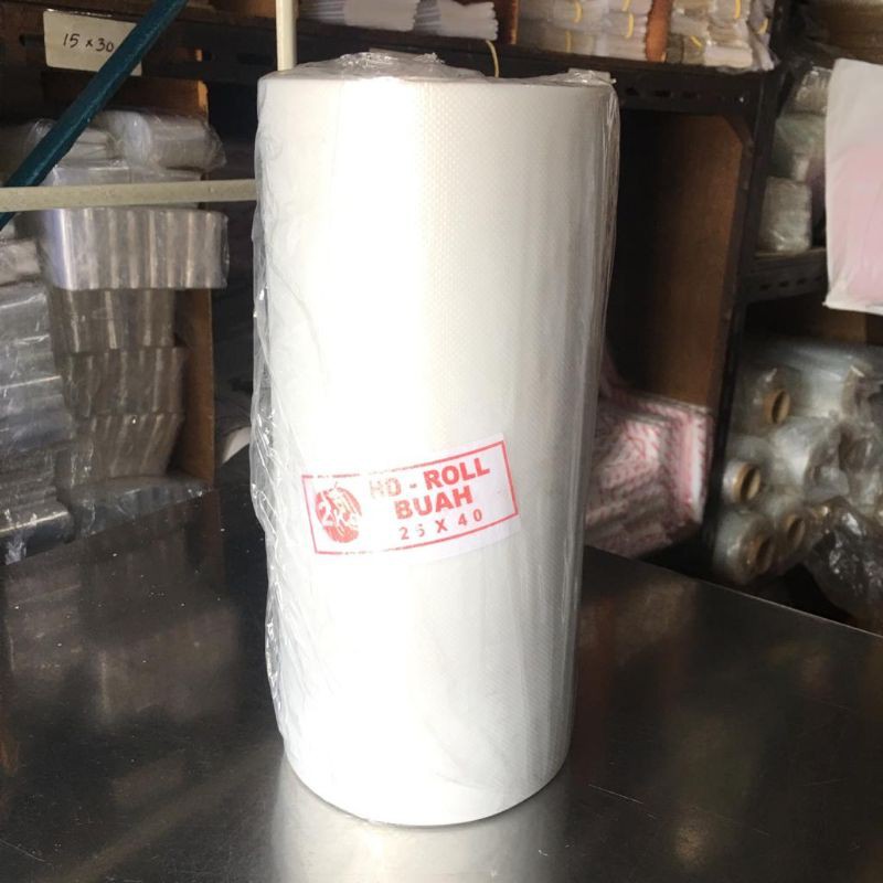 Plastik HD Rol Roll Buah 25x40 Plastik Fotokopi Fotocopy Photocopy