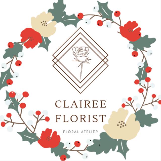 Clairee.Florist store logo