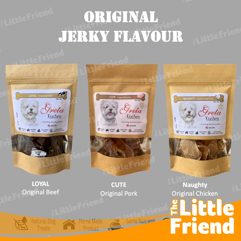 Makanan Cemilan Treat Snack Anjing Jerky Kering Greta Kuchen Banyak Varian Rasa