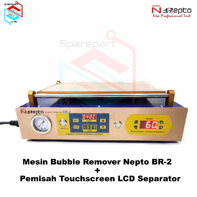 Mesin Bubble Remover Nepto BR-2 + Pemisah Touchscreen LCD Separator