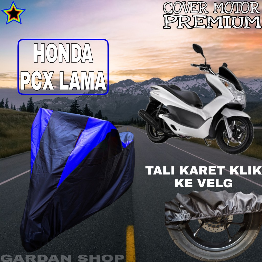 Sarung Motor HONDA PCX LAMA Hitam BIRU Body Cover Honda PREMIUM