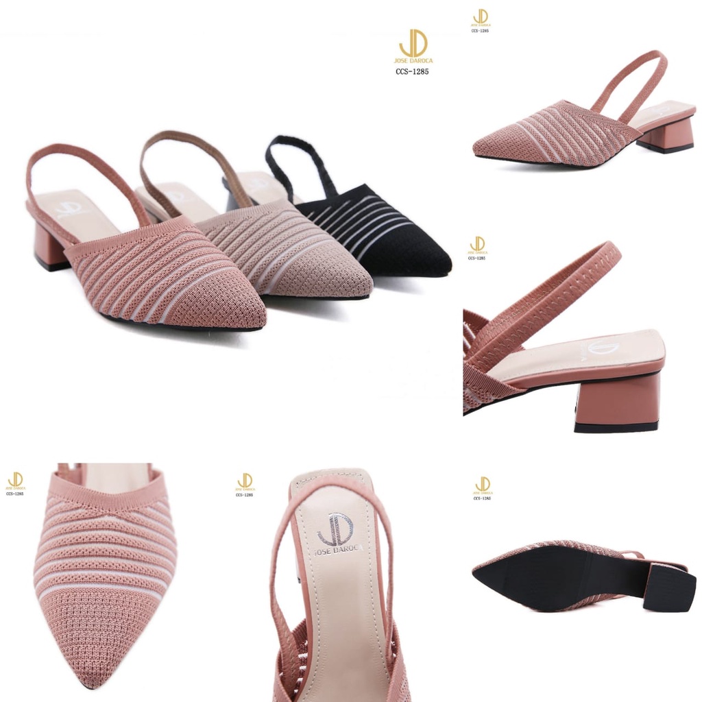 JOSE DAROCA Sepatu Heels Slingback Platform #CCS-1285# Original