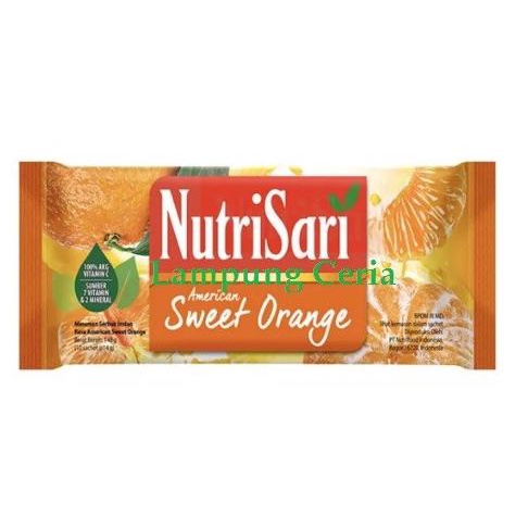 

NUTRISARI AMERICANA SWEET ORANGE MINUMAN SERBUK INSTAN 10 SACHET