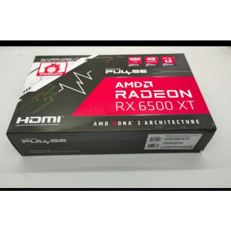 VGA SAPPHIRE RX 6500XT PULSE 4GB DDR6