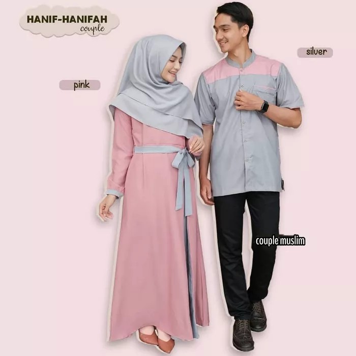 BAJU PASANGAN MUSLIM HANIF HANIFAH COUPLE FASHION MUSLIM TERMURAH