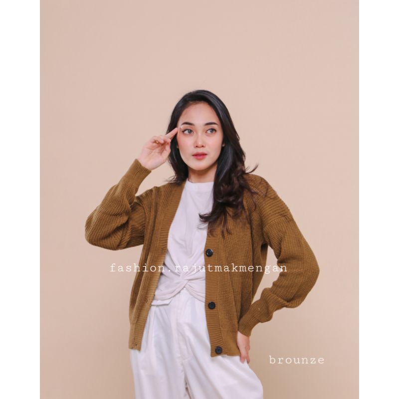 Eireen Premium Cardigan | Kardigan Premium Rajut Wanita | Olivia-Brounze