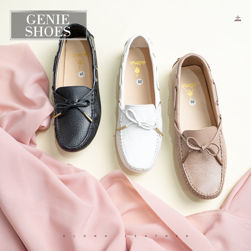 Sepatu  Santai Wanita Slip On Kulit Asli Murah Flat Shoes Sepatu Kerja Sepatu Cewek Branded Terbaru 