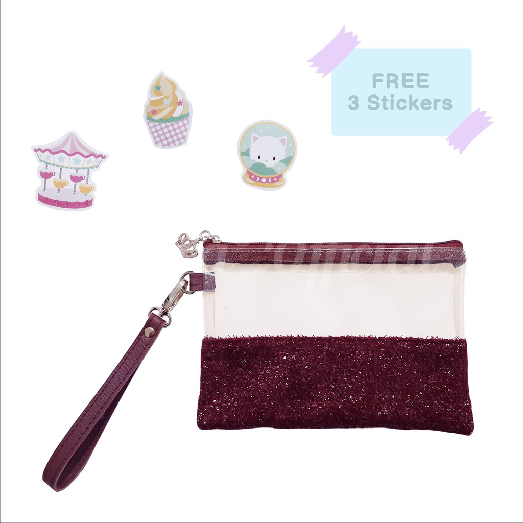 TEMPAT MASKER DOMPET MASKER MIKA GLITTER STICKER DIY SHIFRA