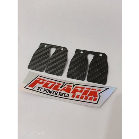 Lidah Membran RXZ carbon 0.4 2 pcs lidah membran KARBON RXZ  VFORCE  RXZ membran carbon karbon rxz