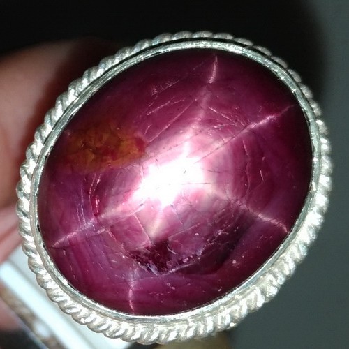 Cincin Batu Ruby Star Ukuran Besar Jumbo Asli Paling Idaman