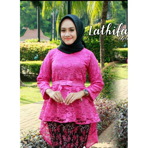 atasan kebaya brokat aurora fashion wanita