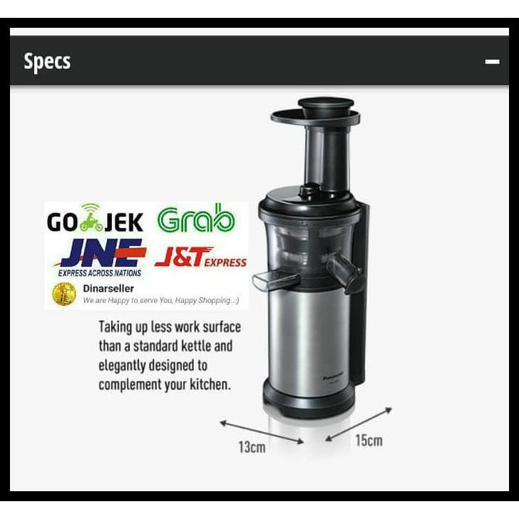 Lagi Trend Panasonic Slow Juicer Mjl500 Mj-L500 Garansi Resmi Barang Terbatas