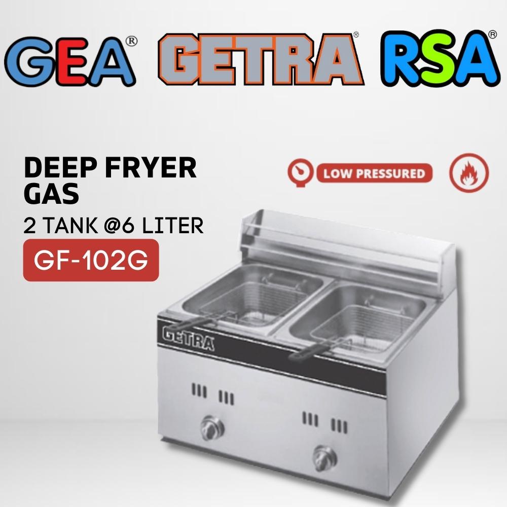 Jual DEEP FRYER 2 TANK GETRA GF102G PENGGORENGAN GAS AYAM KENTANG