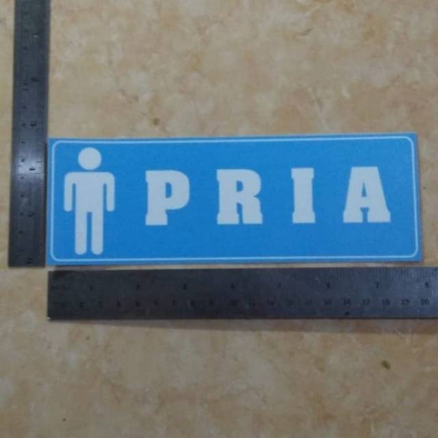 

Sticker stiker tanda sign pria
