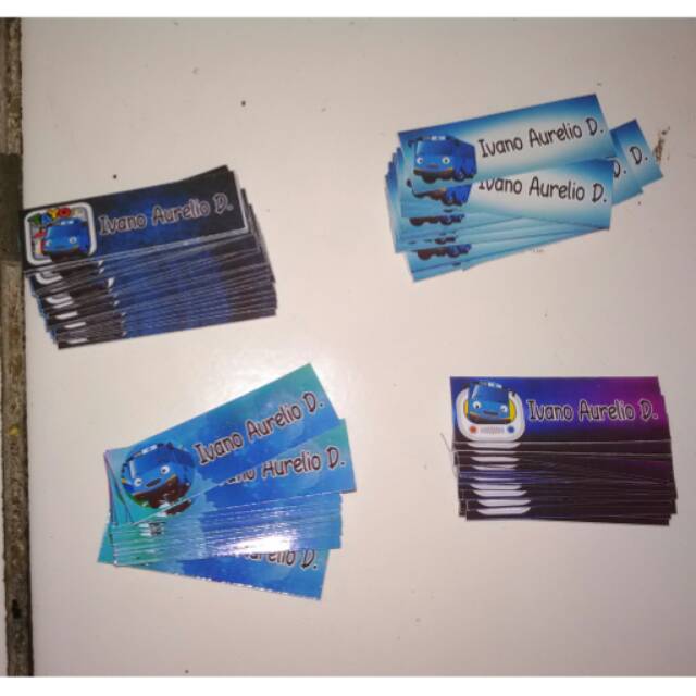 

Stiker nama Tayo