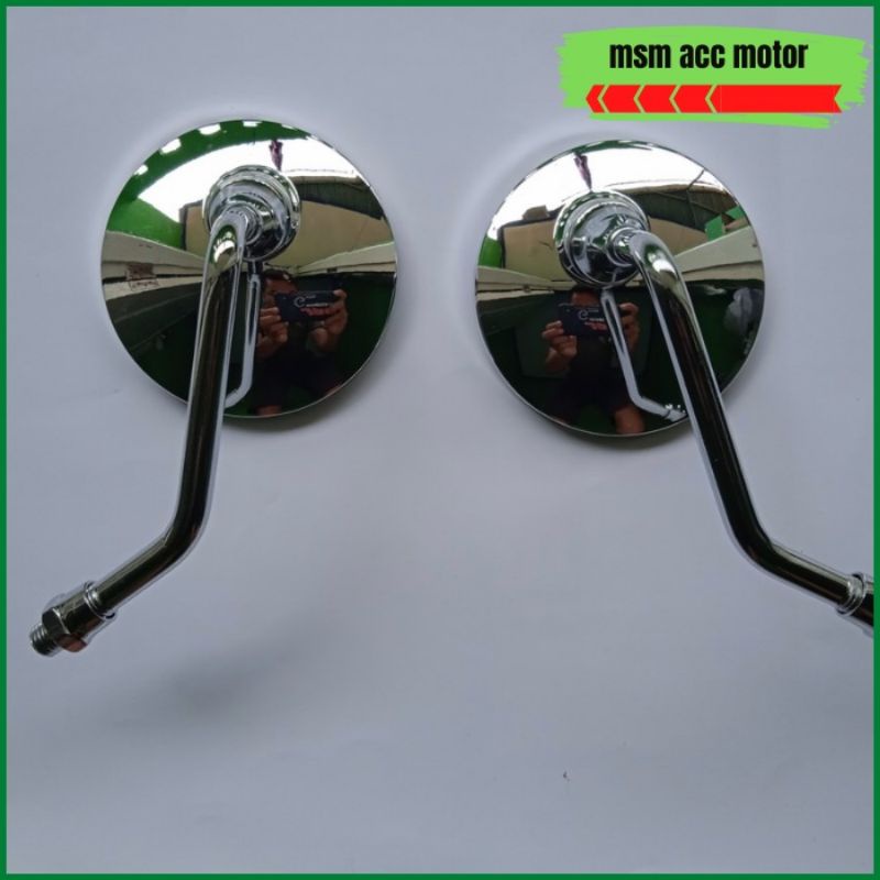 Spion Fazzio Model bulat Chrome Yamaha Fazzio 125 2022 Original