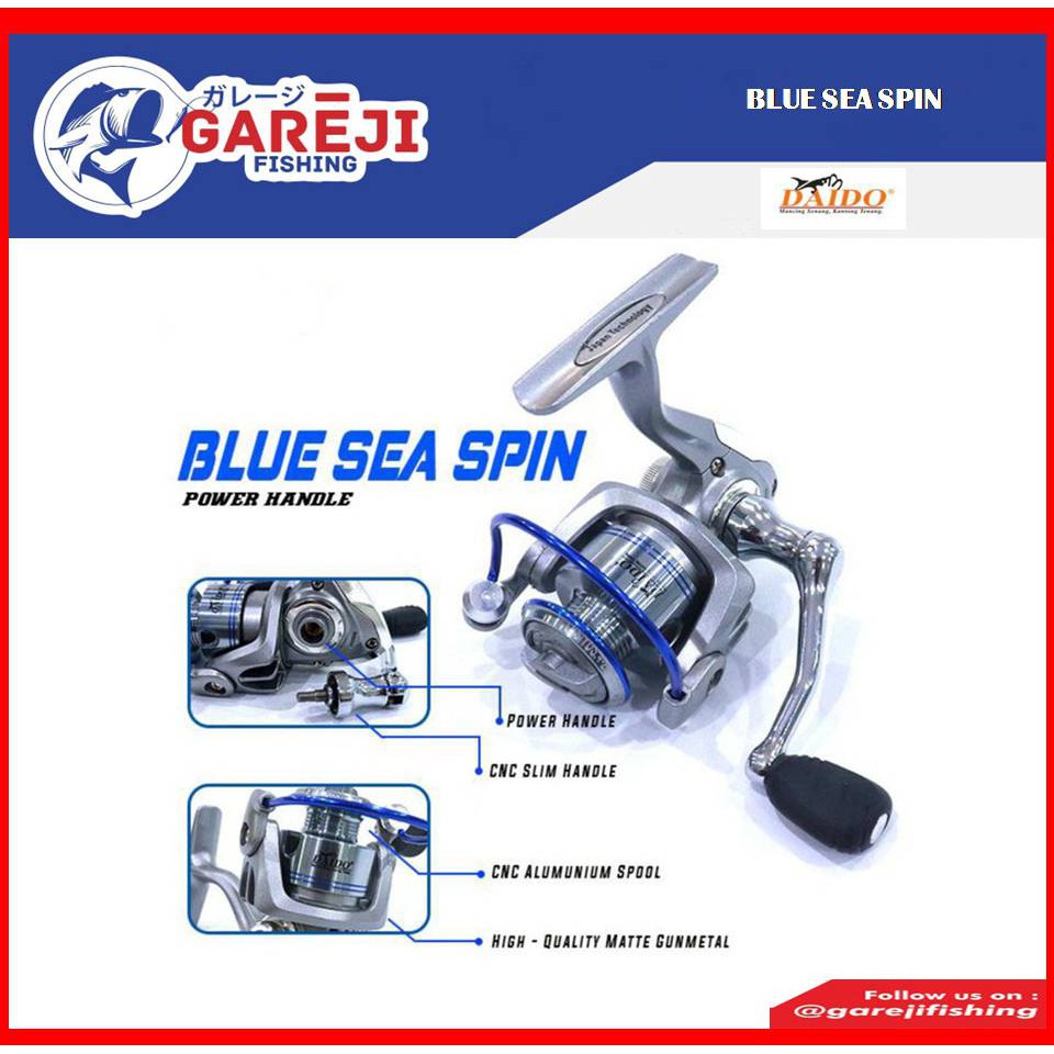 Reel spinning Daido Blue Sea Spin Power Handle - 800
