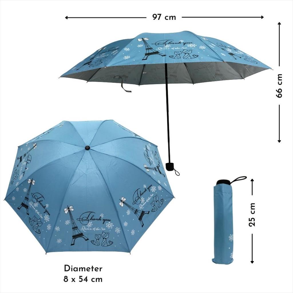 Umbrella Payung Lipat Otomatis 3D Magic Anti Uv Proteciton Payung Lipat Lucu Unik Ke44