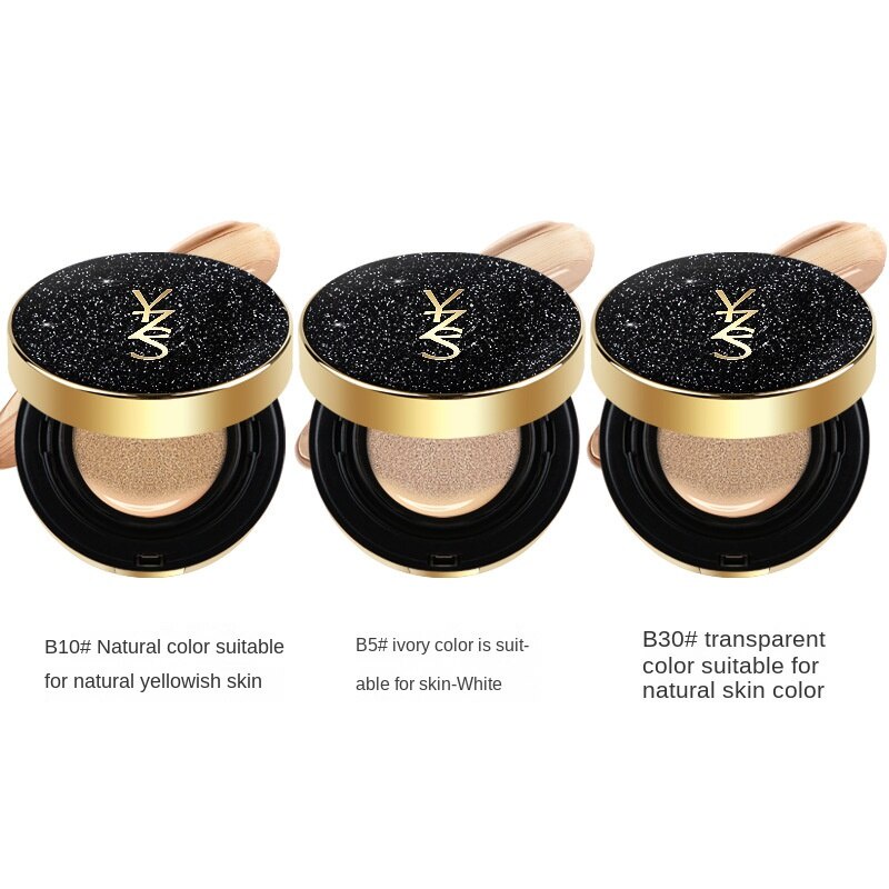 YZS Air Cushion BB Cream moisturizing Foundation Natural BB Cream Cushion Tahan Lama Glowing Bedak Asli BB Cream Waterproof【 Free Delivery+ COD + dikirim dalam 24 jam】