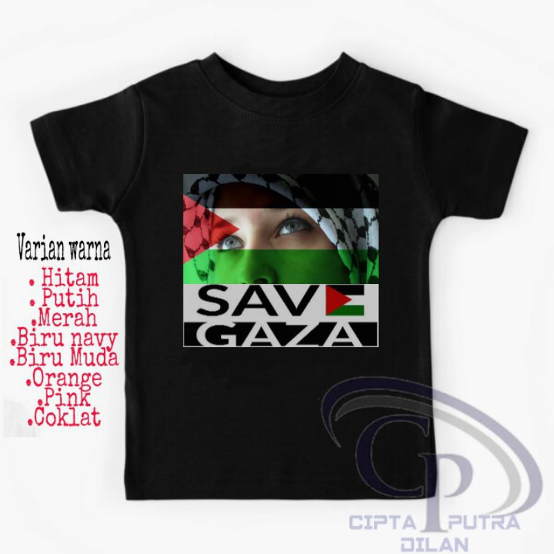 kaos Baju Anak/PALESTINA/Kaos Baju Anak Laki laki Anak Perempuan/Kaos Anak Cewek Anak Cowok