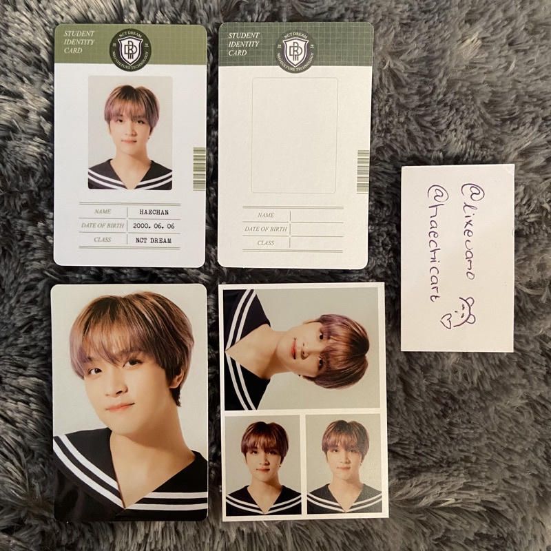 [ BOOKED ] NCT Dream Haechan - Back to School B2S Photocard ID Card ID Photo